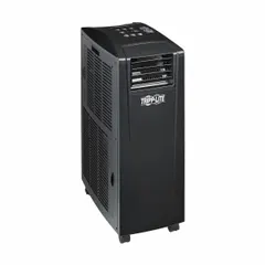 This heavy-duty portable air conditioner provides 12,000 BtuH of cooling capacity for indoor spaces ranging from 258 to 450 sq ft. It operates on 230V AC and includes an air filter. Suitable for server rooms, industrial enclosures, or temporary workspaces.