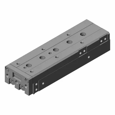 SMC Air Slide Table: 100 mm Stroke Lg, 16 mm Bore Dia, Mfr Part # MXS16L-100 - Pneumatic Slide Tables