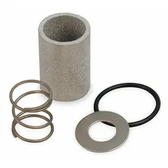 Repair kit for servicing Parker tee-type filters in industrial plumbing and fluid-handling systems. Includes replacement seals and components to restore filter function. Suitable for applications such as water treatment, chemical processing, and general plant maintenance.