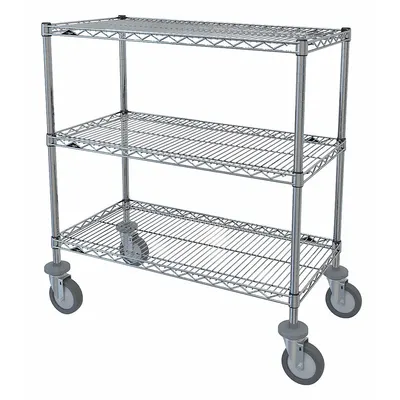 METRO 65134-IP Mobile Wire Shelving Unit - Mobile Wire Shelving for Dry Use