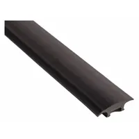 This 3 ft vinyl saddle threshold provides a smooth transition between flooring surfaces at doorways. It seals the gap under a door to reduce drafts, moisture, and debris entry in commercial or industrial facilities