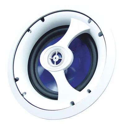 SPECO TECHNOLOGIES In-Ceiling Speaker: Passive, 2-Way, 8 ohm Impedance, 9 1/4 in Overall Wd - Ceiling-Mount Speakers