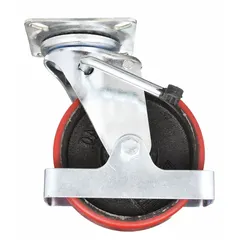 Swivel caster designed for use with lift tables and pallet positioners. Provides smooth swivel movement for positioning heavy loads in industrial material handling applications.