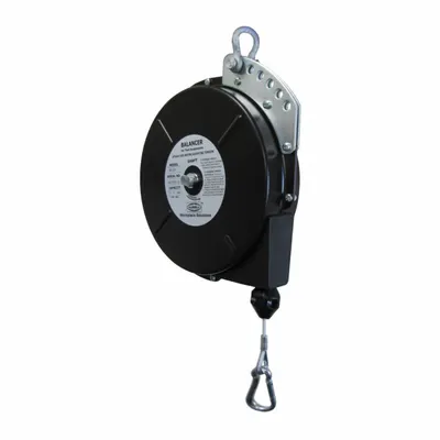 HUBBELL Tool Balancer: Non-Locking, 15 lb Max. Tool Wt, 8 ft Cable Lg, Steel, Spring Clip - General Purpose Tool Balancers