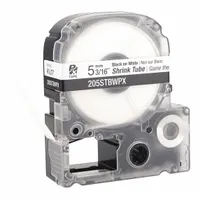 Sleeve Label: 3/16 in x 3/16 in, Polyolefin, White (Matte), For 8 AWG to 12 AWG Wire Gauge (MPN 48GE88)