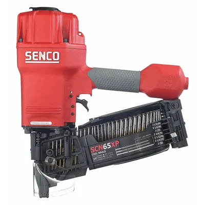 SENCO Air Nail Gun: Framing, 15°, Wire, 3/8 in NPT, Bump, Coil Collation - Air-Powered Framing Nailers