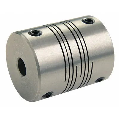RULAND MANUFACTURING Motion Control Coupling: 3° Angular Misalignment, 10 mm Bore Dia 1, Aluminum - High-Precision Set Screw Beam Shaft Couplings