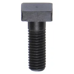 Square-head T-bolt designed for 1/2" T-slots. Features a 1/2"-13 threaded shank with 1-1/2" length. Used to secure workpieces and fixtures to machine tables in milling, drilling, and assembly operations.