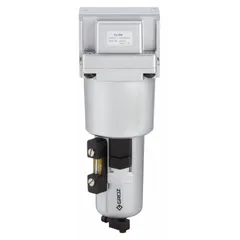 This GROZ compressed air filter removes particulate contaminants from compressed air lines. It features a 3/4 in NPT connection, 40 micron filtration element, 175 cfm flow capacity, and a maximum operating pressure of 290 psi. Suitable for use in industrial pneumatic systems to protect downstream equipment.