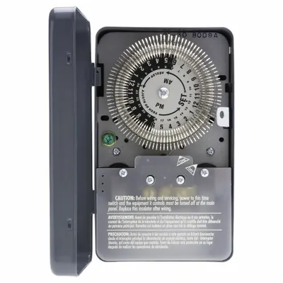 TORK Electromechanical Timer: 24 hr, 120/208-277V AC, SPDT - Electromechanical Timer Switches