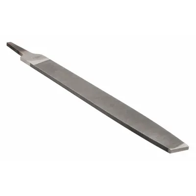 NICHOLSON Machinists File: Rectangular, Second Cut, 10 in Lg without Tang, 15/16 in Wd - Tapered Single-Cut Rectangular Files