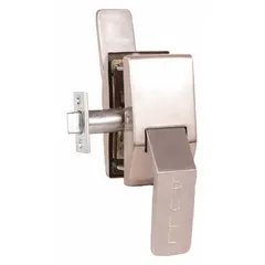 This TRIMCO passage paddle lockset is ADA compliant with a push up/pull down style. It is designed for interior doors requiring barrier-free access, such as restrooms, corridors, and common areas. The passage function means no locking mechanism is included.
