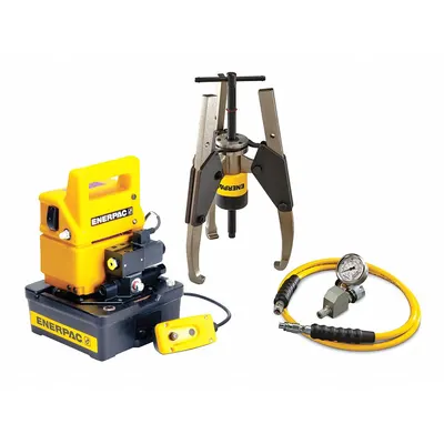 ENERPAC Hydraulic Puller Set: 24 ton Capacity with Attachments - Ram Puller Sets