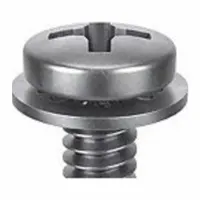 SEMS Screw: Internal Tooth, M5x0.80 Thread Size, 16 mm Lg, Stainless Steel, Passivated, Pan, 5 PK (MPN 1-MPI-5-16)