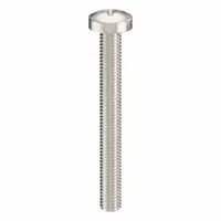 Machine Screw: M5x0.80 Thread Size, 45 mm Lg, 316, Stainless Steel, Plain, Pan, Phillips, 10 PK (MPN ZSCRW-489)