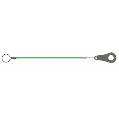INNOVATIVE COMPONENTS Tool Lanyard: Stainless Steel, 12 in Overall Lg, 1/4 in Loop 1 Size - Lanyards