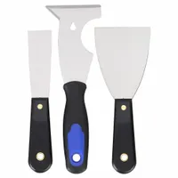 WESTWARD Putty Knife/Painters Tool Set: 3 Pieces, Bld. Mat. Carbon Steel, Hdl. Mat. Plastic/Rubber