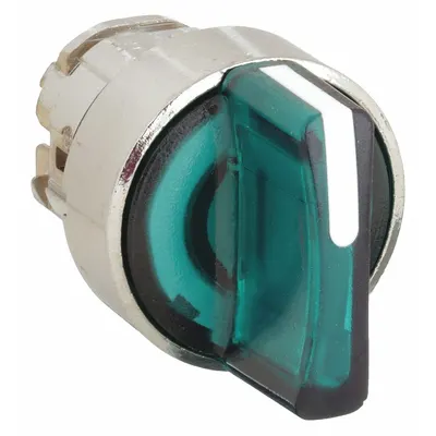 SCHNEIDER Short-Handled Selector Switch: 22 mm Panel Mount Size, 3 Positions - Illuminated Selector-Switch Operators