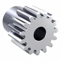 Spur Gear: Module m 1.5, 15 Teeth, 8 mm Bore Dia, Stainless Steel, 20° Pressure Angle, Plain Bore (MPN SUS1.5-15)