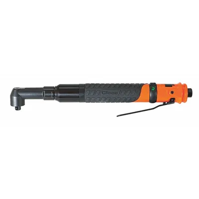 CLECO Nutrunner: Heavy Duty, Right Angle, 1/4 in Drive, Pin Detent - Right-Angle Air-Powered Nutrunners