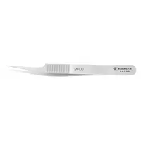 EXCELTA Tweezers: Cobalt, Point, Offset Tip, 0.02 mm Tip Thick (MPN 5A-CO)