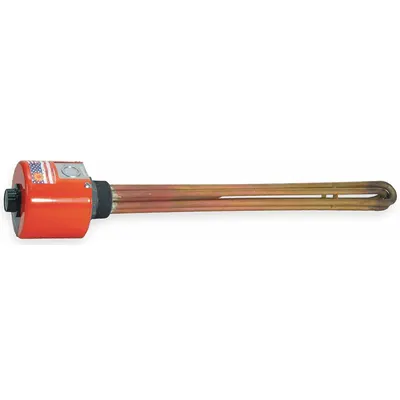 TEMPCO Screw Plug Immersion Heater: 3 Phase, 240V AC, 4,000 W Watt, 2 in NPT, 53.68 W/sq in - Screw-Plug Immersion Heaters