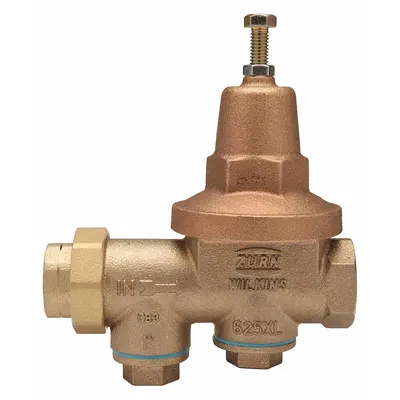 WILKINS 1-625XLC High Capacity Water Pressure Regulator, 1 in, Bronze, 25-75 psi - High Capacity Water Pressure Regulators