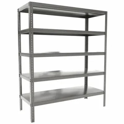 DURHAM MFG Metal Shelving: Standalone, Extra-Heavy-Duty, 60 in x 24 in, 96 in Overall Ht - Extra-Heavy-Duty Bolted Standalone Open Metal Shelving