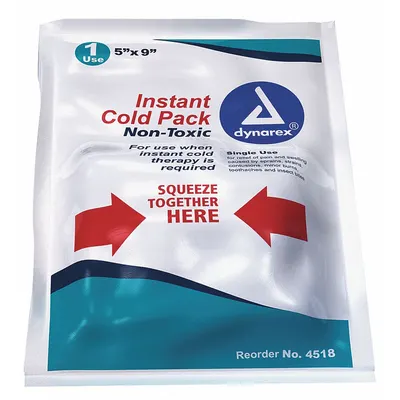 DYNAREX Cold Pack: 9 in Temp Pack Lg, 5 in Temp Pack Wd, 4518 - Disposable Cold Packs