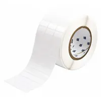 Pre-Cut Label Stock Roll: Tamper Indicating, 1/2 in x 1 in, 1/2 in, White (Matte) (MPN THT-5-351-10)
