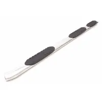 Nerf Bars: Oval, 100 3/4 in Overall Lg, 5 in Overall Wd, 5 in Overall Ht, Stainless Steel (MPN 24497043)