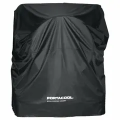 This vinyl cover is designed for portable evaporative coolers, compatible with PORTACOOL Apex/Jetstream model PACA65001A1. It protects the unit from dust, debris, and weather when not in use.