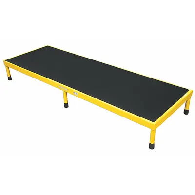 COTTERMAN Work Platform: 8 in Platform Ht - Max, 24 in Platform Wd, 72 in Platform Dp - Cushioned Adjustable-Height Single-Step Platforms