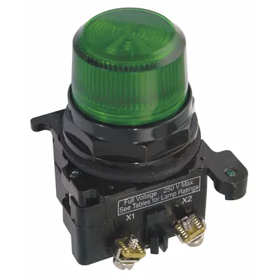 EATON Pilot Light: 30 mm Panel Mounting Size, Green, LED - LED Pilot-Lights