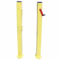 EDGESAFE SMART GATE Self-Closing Safety Gate Post: 42 in Post Ht, Powder-Coated, Steel, Yellow (MPN 515088)
