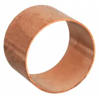 Wrot copper coupling for drain, waste, and vent (DWV) systems. Connects two lengths of copper tube in residential and commercial plumbing. Cup x FTG configuration with no center stop. Requires soldering for installation