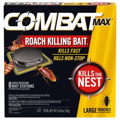 COMBAT Roach Killer Trap: For Use On Crawling Insects, Bait Box Trap, Indoor/Outdoor Use - Crawling Insect Traps