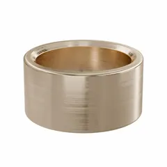 This OILITE sleeve bearing is made from SAE 841 bronze, a self-lubricating material suitable for rotating or oscillating shaft applications. It has a 1/2 in bore, 5/8 in OD, and 5/16 in length, with an operating temperature range of -35°F to 300°F. Commonly used in conveyors, pumps, and material handling equipment, it is sold in a pack of 10.