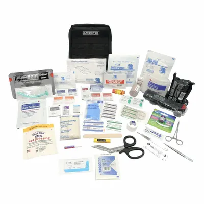 ELITE FIRST AID First Aid Kit: Plastic Bag, 2 People Served, 99 Components - Bleeding Control Kits