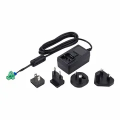 Digital vibration sensor kit including a power adapter with AC connectors. Used for powering compatible digital sensors in condition monitoring and predictive maintenance applications within industrial environments.