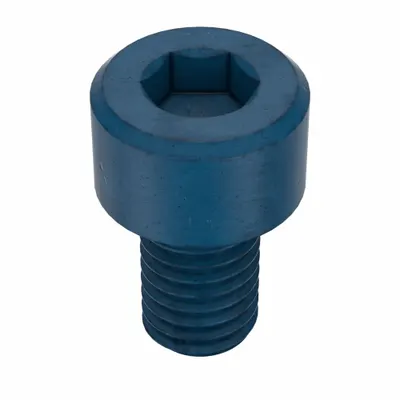 METRIC BLUE Socket Head Cap Screw: M5x0.80 Thread Size, 8 mm Lg, Std, Blue Phosphate - Metric System Standard Socket Head Cap Screws