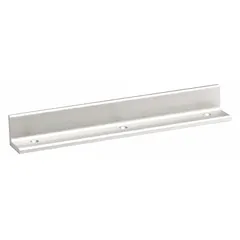 Aluminum angle bracket for mounting and securing equipment or structural components. Measures 22 in length, 1 in width, 1 in height. Compatible with DYNALOCK Model 3002.