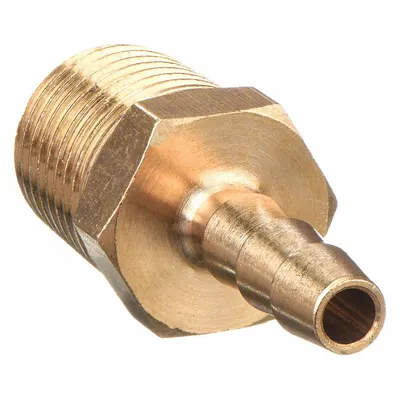 OEM Barbed Hose Fitting: For 3/16 in Hose I.D - Brass Multipurpose (Air, Water, Chemical) Rigid Barbed Hose Fittings