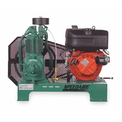 SPEEDAIRE Stationary Air Compressor: 2 Stage, 9.1 hp Engine, Kohler, 20.1 cfm - Vehicle Mounted Air Compressors
