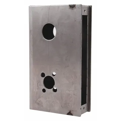 KEEDEX Weldable Gate Box: Weldable Gate Box, Steel, 6 Mounting Holes, Hardware Included - Gate Boxes