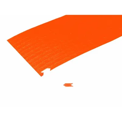 CAPLUGS Identification Arrow Tape: Orange, 5/16 in Wd, 3/4 in Lg, Paper, 425°F Max Temp - Inspection & Identification Arrows
