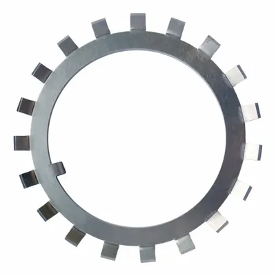 STANDARD LOCKNUT Bearing Lock Washer: W05, Inch, Steel, 0.04 in Washer Thick, AN00/N00 - Bearing Lock Washers