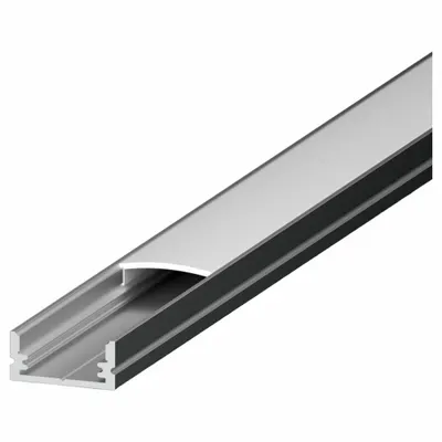 DIODE LED Channel Bundle: Silver, 8 ft Lg, 0.67 in Wd - Tape & Linear Light Channels