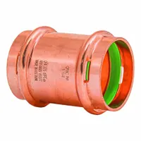 QUICKFITTING SUREPRESS Crimp Coupling Fitting: 1 1/4 in CTS x 1 1/4 in CTS size, No Center Stop (MPN SPWC44NSR)