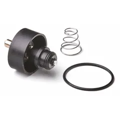 This repair kit is used to service trap primers in plumbing systems. It includes a bronze trap seat and rubber components with a push-in connection, suitable for maintaining floor drains and other fixtures requiring trap seal protection.